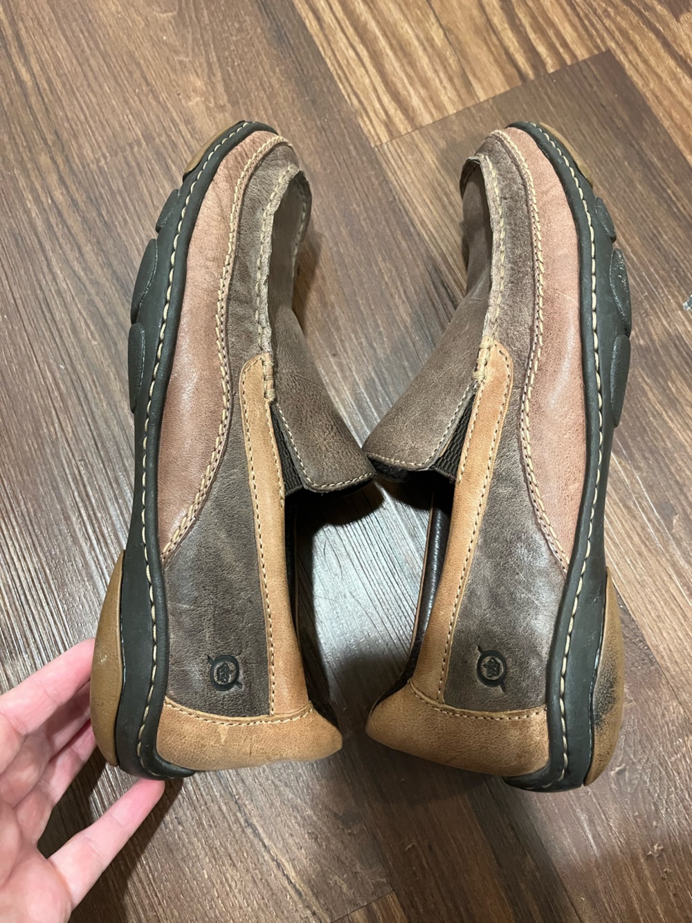 Born Loafer Driving Shoes Mens 9 US / 42.5 EU Brown Leather M6349 Slip On - Picture 5 of 12